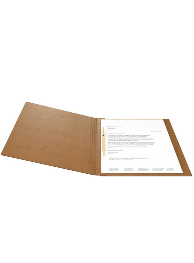 Snelhechtmap glanskarton 355g - A4 - bruin