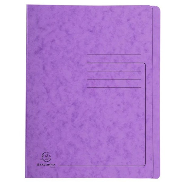 Snelhechtmap glanskarton 355g - A4 - paars