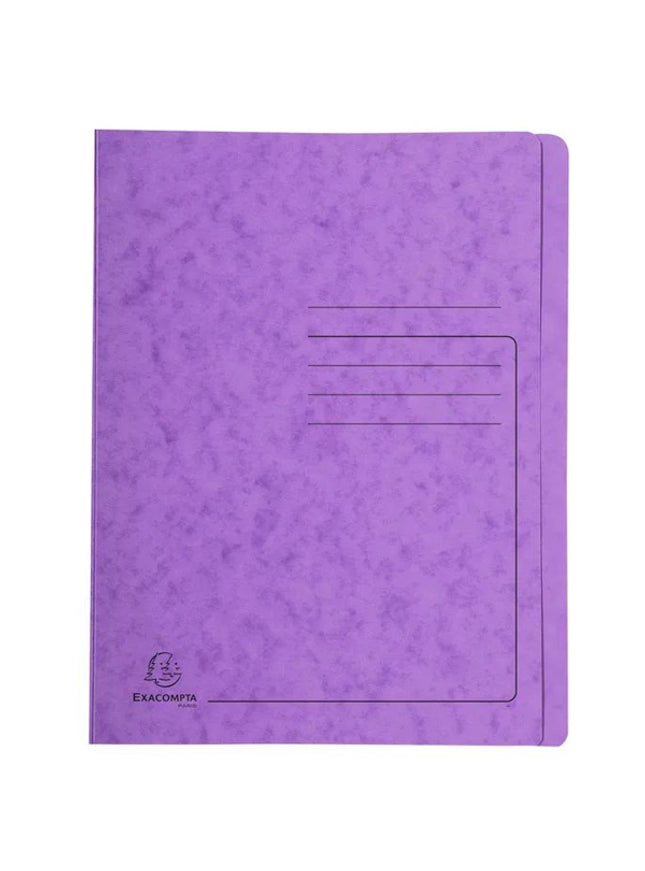 Snelhechtmap glanskarton 355g - A4 - paars