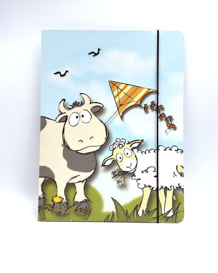 Map A4 "koe en schaap"