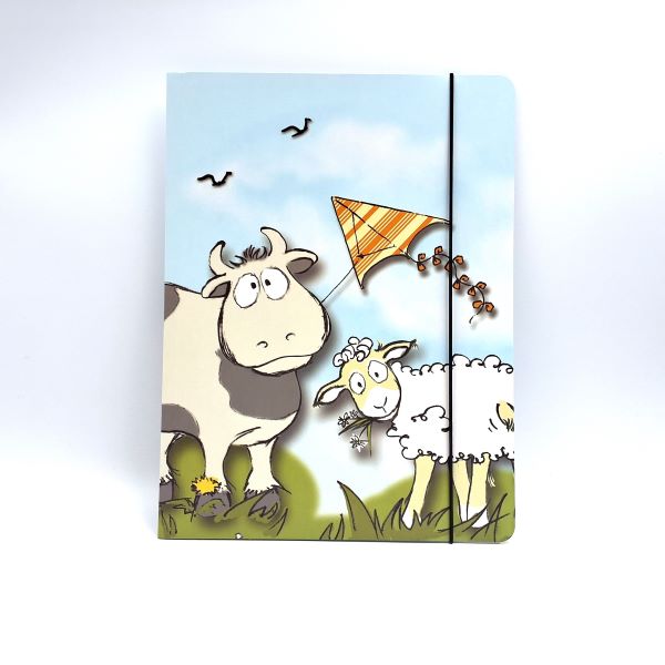 Map A4 "koe en schaap"