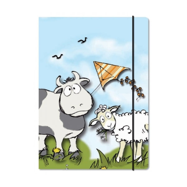 Map A4 "koe en schaap"