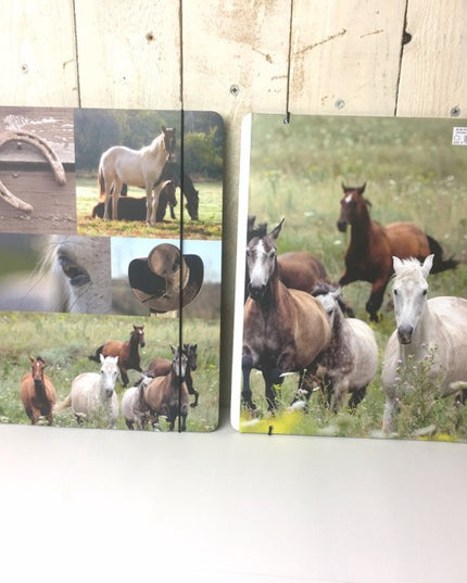 Map A4 "paarden collage"