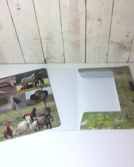 Map A4 "paarden collage"