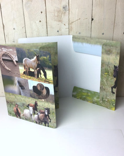Map A4 "paarden collage"