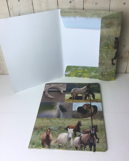 Map A4 "paarden collage"