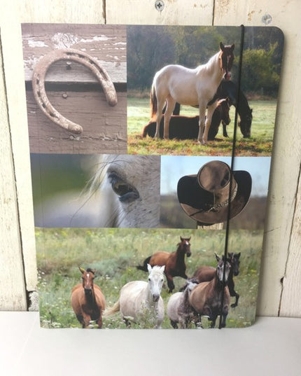 Map A4 "paarden collage"
