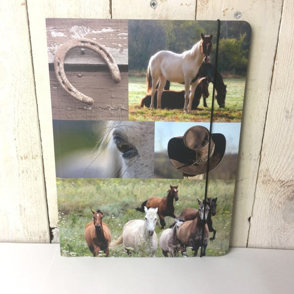 Map A4 "paarden collage"