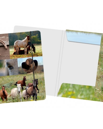 Map A4 "paarden collage"