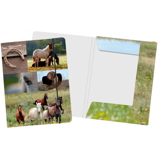 Map A4 "paarden collage"