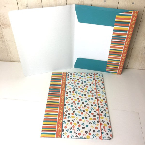 Map A4 "kleine bloemen"