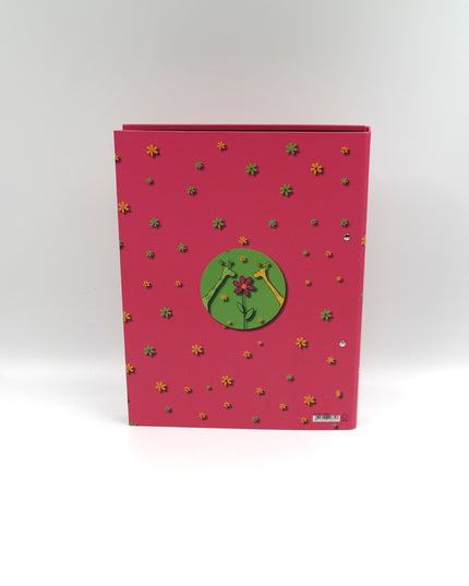 Ring binder recycled cardboard - 2 giraffes