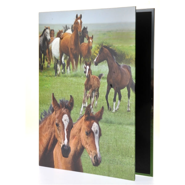 Ringmap recycled karton - wilde paarden