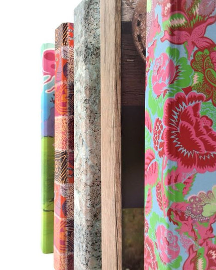 Ring binder recycled cardboard - patchwork