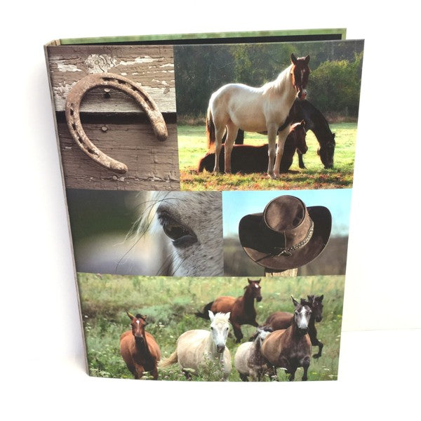 Ringmap recycled karton - paarden collage