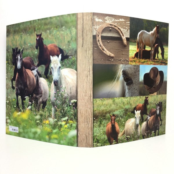 Ringmap recycled karton - paarden collage