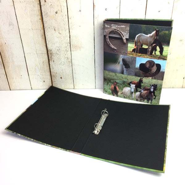Ringmap recycled karton - paarden collage
