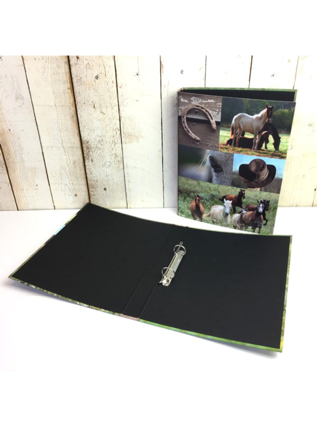 Ringmap recycled karton - paarden collage