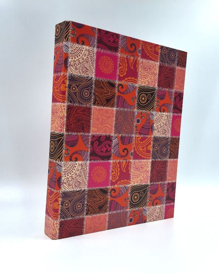Ring binder recycled cardboard - patchwork