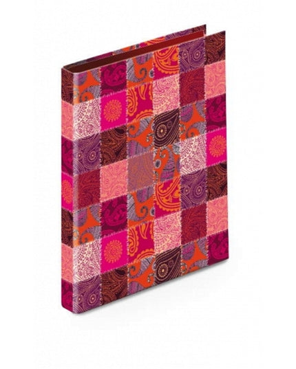 Ring binder recycled cardboard - patchwork