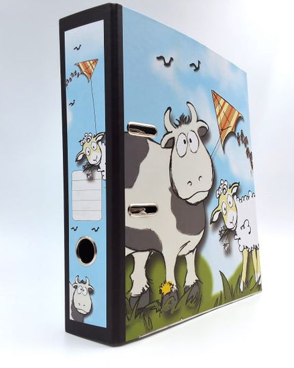 Ringmap recycled karton - koe en schaap