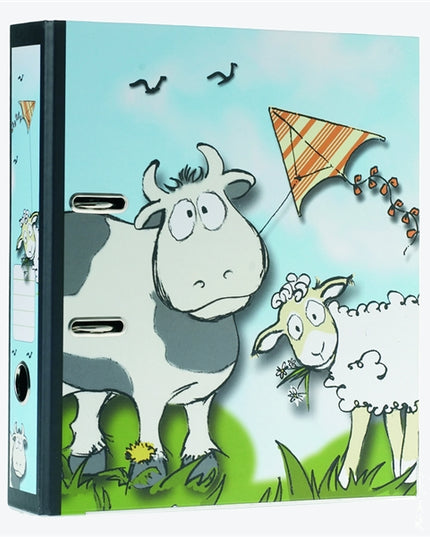 Ringmap recycled karton - koe en schaap