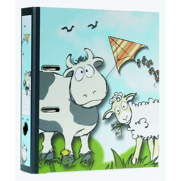 Ringmap recycled karton - koe en schaap