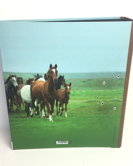 Ringmap recycled karton - wilde paarden