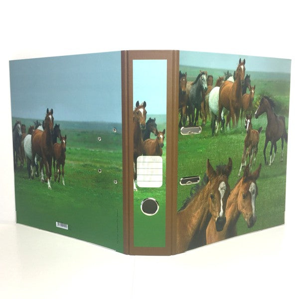 Ringmap recycled karton - wilde paarden