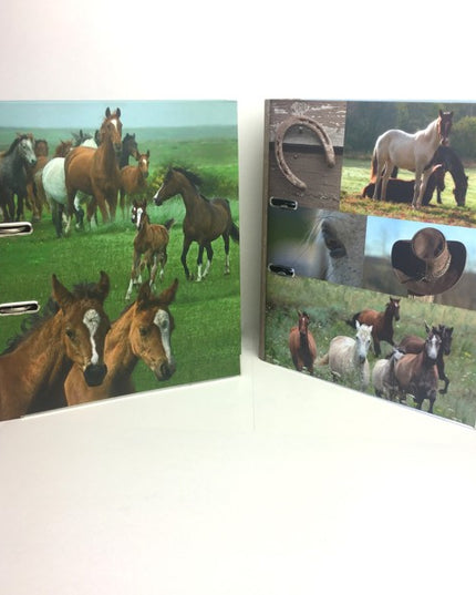 Ringmap recycled karton - paarden collage
