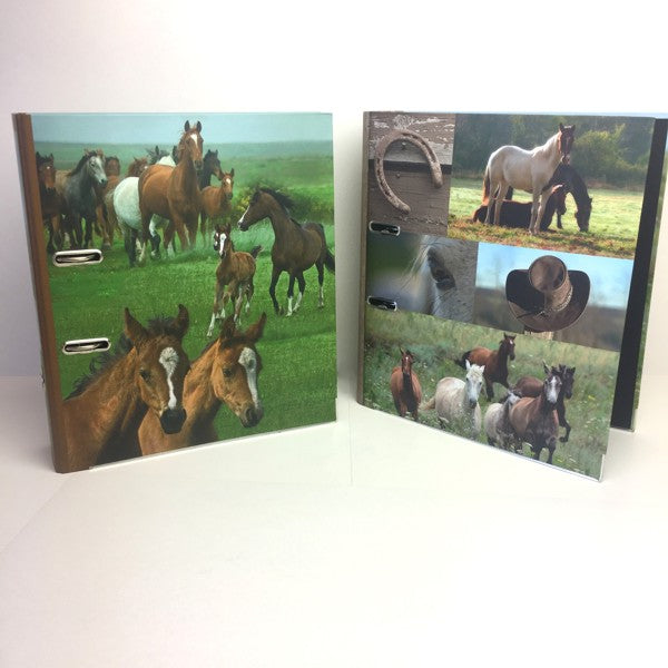 Ringmap recycled karton - paarden collage