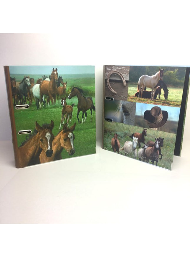 Ringmap recycled karton - paarden collage