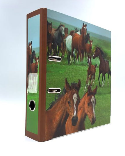 Ringmap recycled karton - wilde paarden