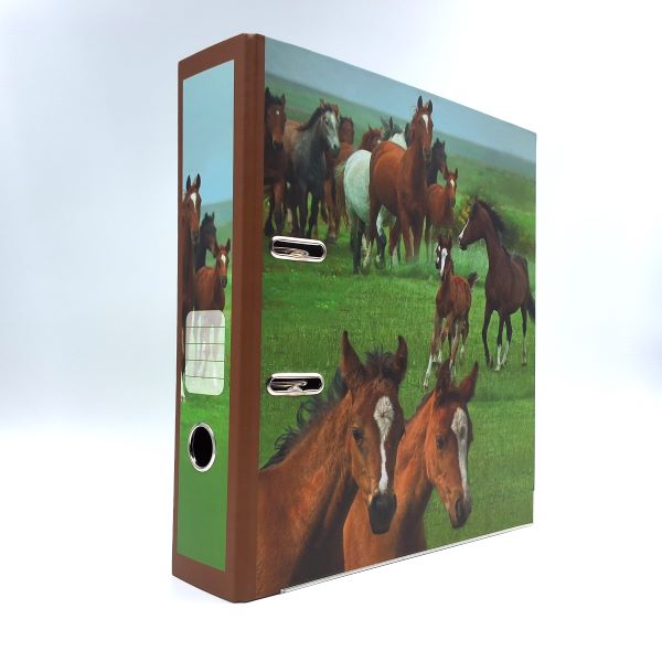 Ringmap recycled karton - wilde paarden