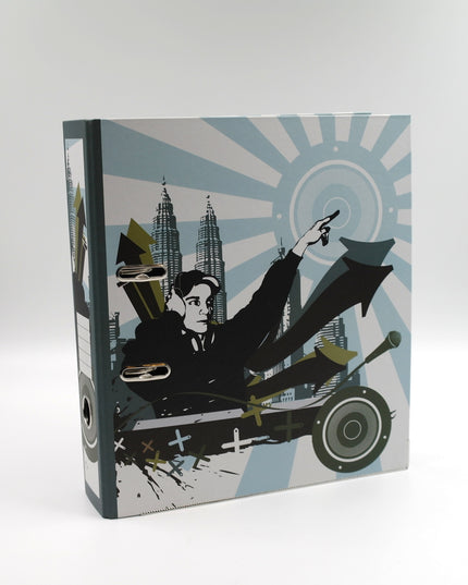 Ring binder recycled cardboard - Urban Style