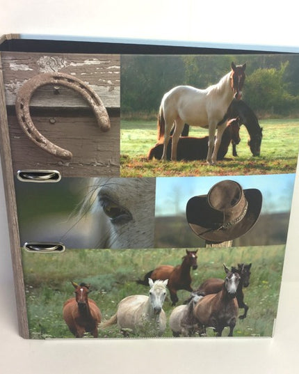Ringmap recycled karton - paarden collage