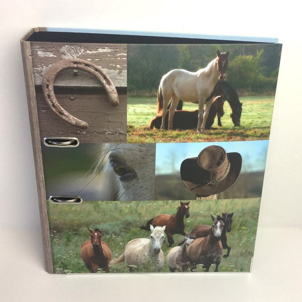 Ringmap recycled karton - paarden collage