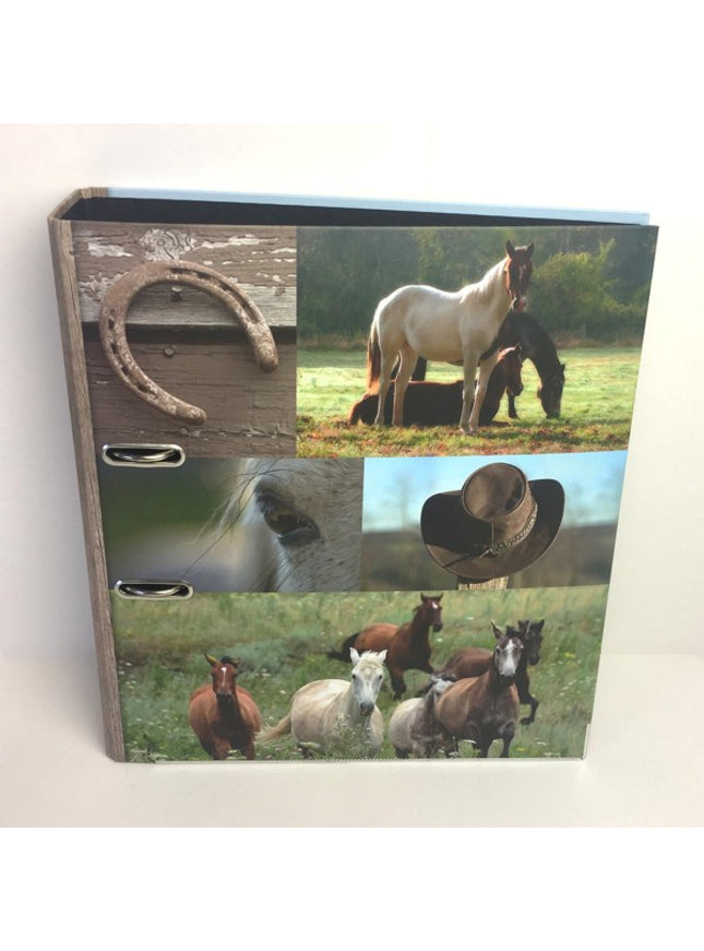 Ringmap recycled karton - paarden collage