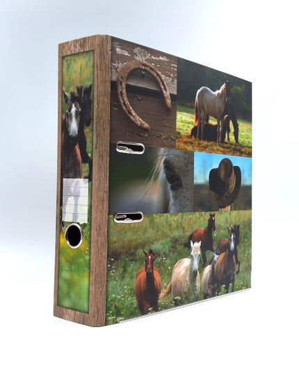 Ringmap recycled karton - paarden collage