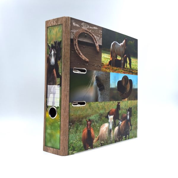 Ringmap recycled karton - paarden collage