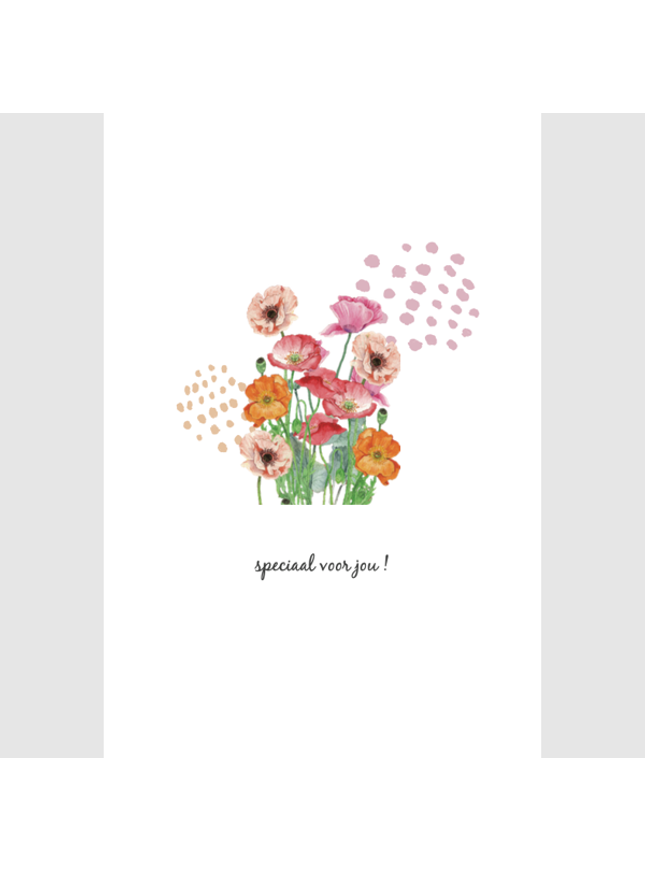 Wenskaart bloemen, speciaal voor jou! (F15232)