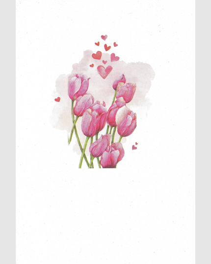 Wenskaart tulpen (F15247)