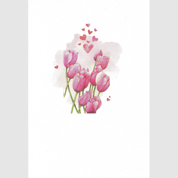 Wenskaart tulpen (F15247)