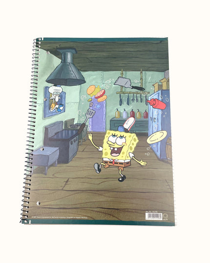 Collegeblok A4 - geruit 5x5 mm - "Spongebob"