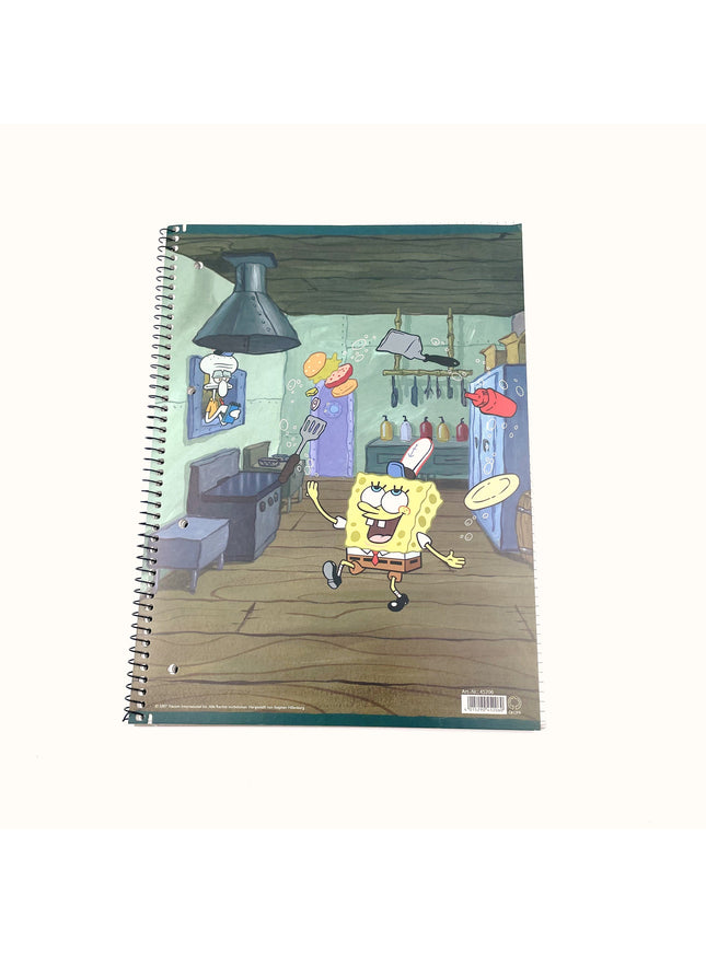 Collegeblok A4 - geruit 5x5 mm - "Spongebob"