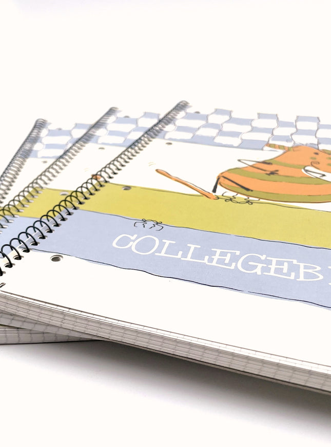 Collegeblok A4 - geruit 5x5 mm - "Grizzle"