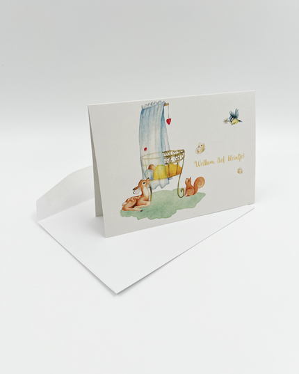Wenskaart Welkom lief kleintje (F10016)