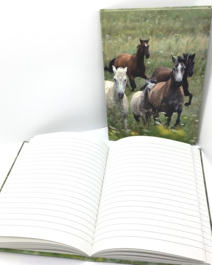 Boek met harde kaft A5 - paarden collage