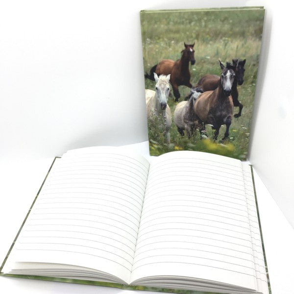 Boek met harde kaft A5 - paarden collage