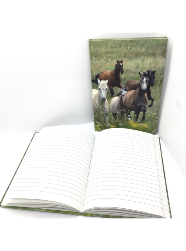 Boek met harde kaft A5 - paarden collage